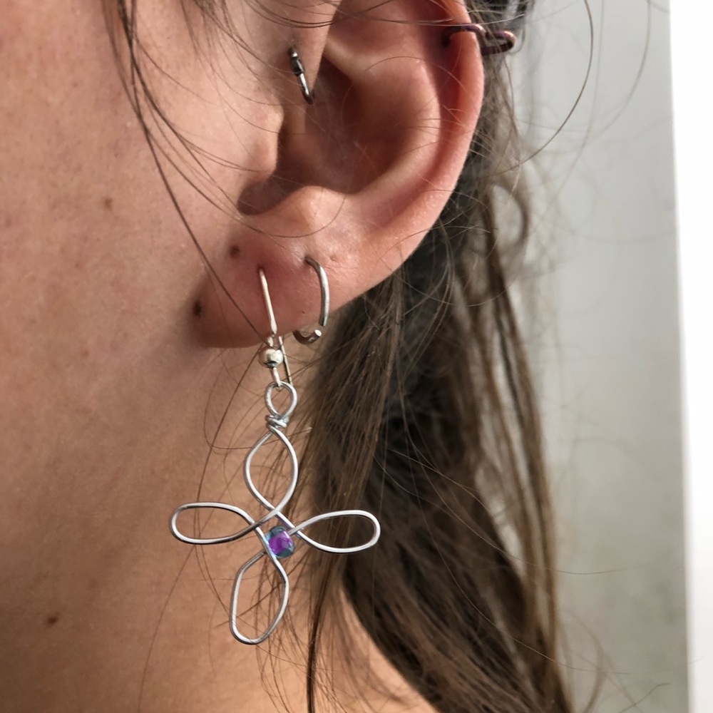 Handmade Flower Earrings